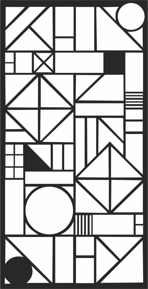 Abstract Pattern — full DXF linework preview