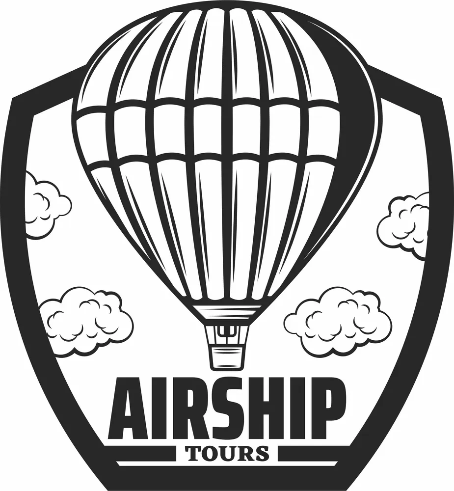 Airship Clipart — full DXF linework preview