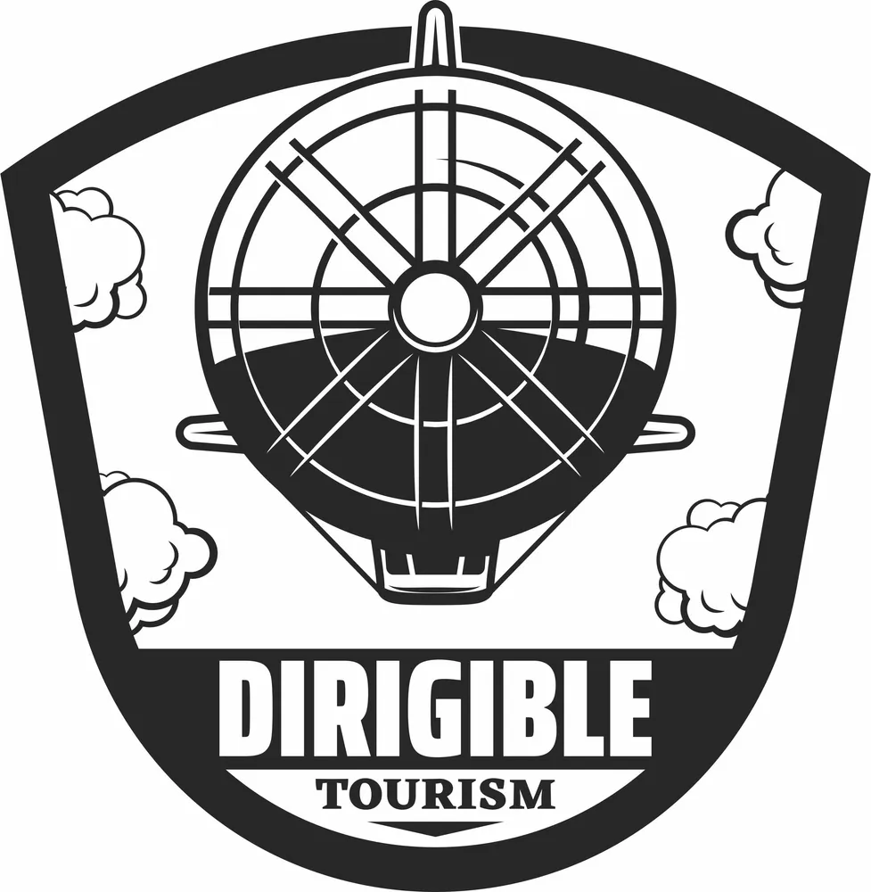 Airship Design — full DXF linework preview