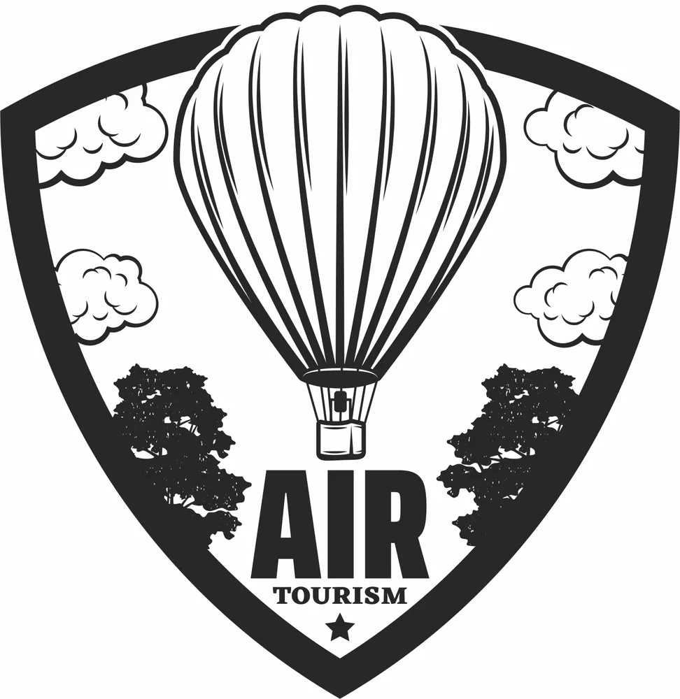 Airship Tourism Clipart — full DXF linework preview