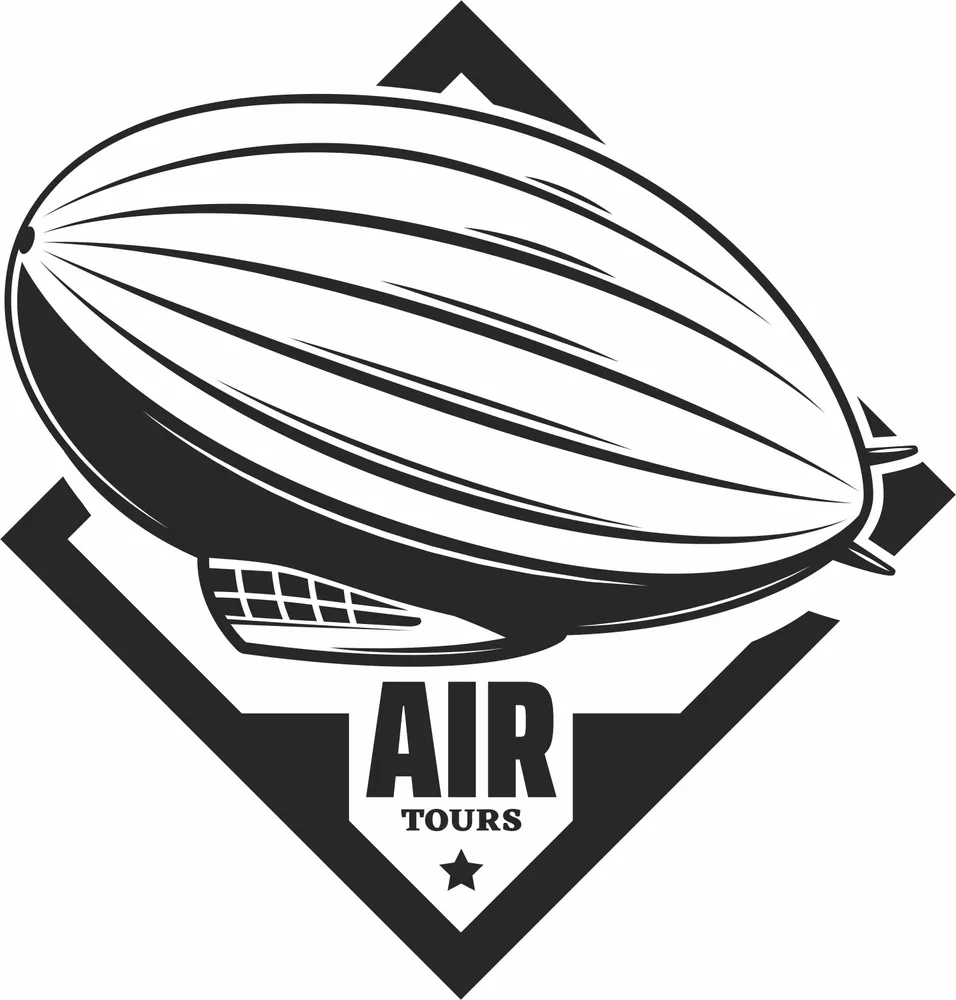 Airship Tours Clipart — full DXF linework preview
