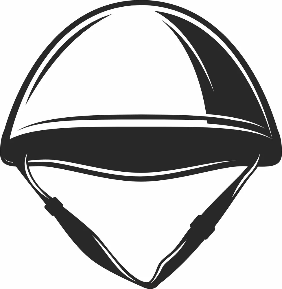 Army Helmet Clipart — DXF linework preview