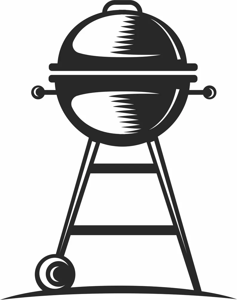 Bbq-grill Clipart — full DXF linework preview