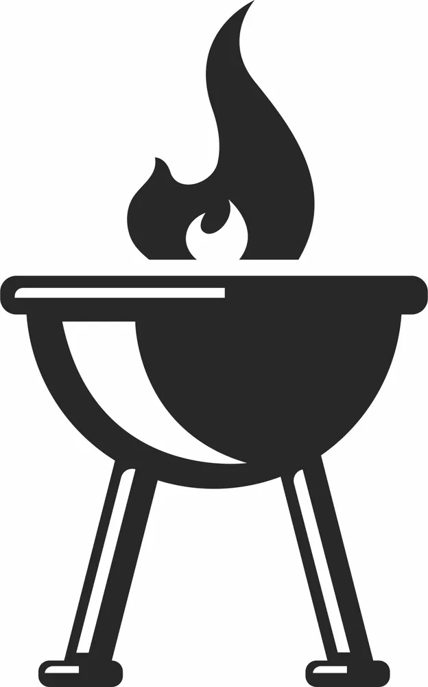 Bbq Grill Sign — DXF linework preview