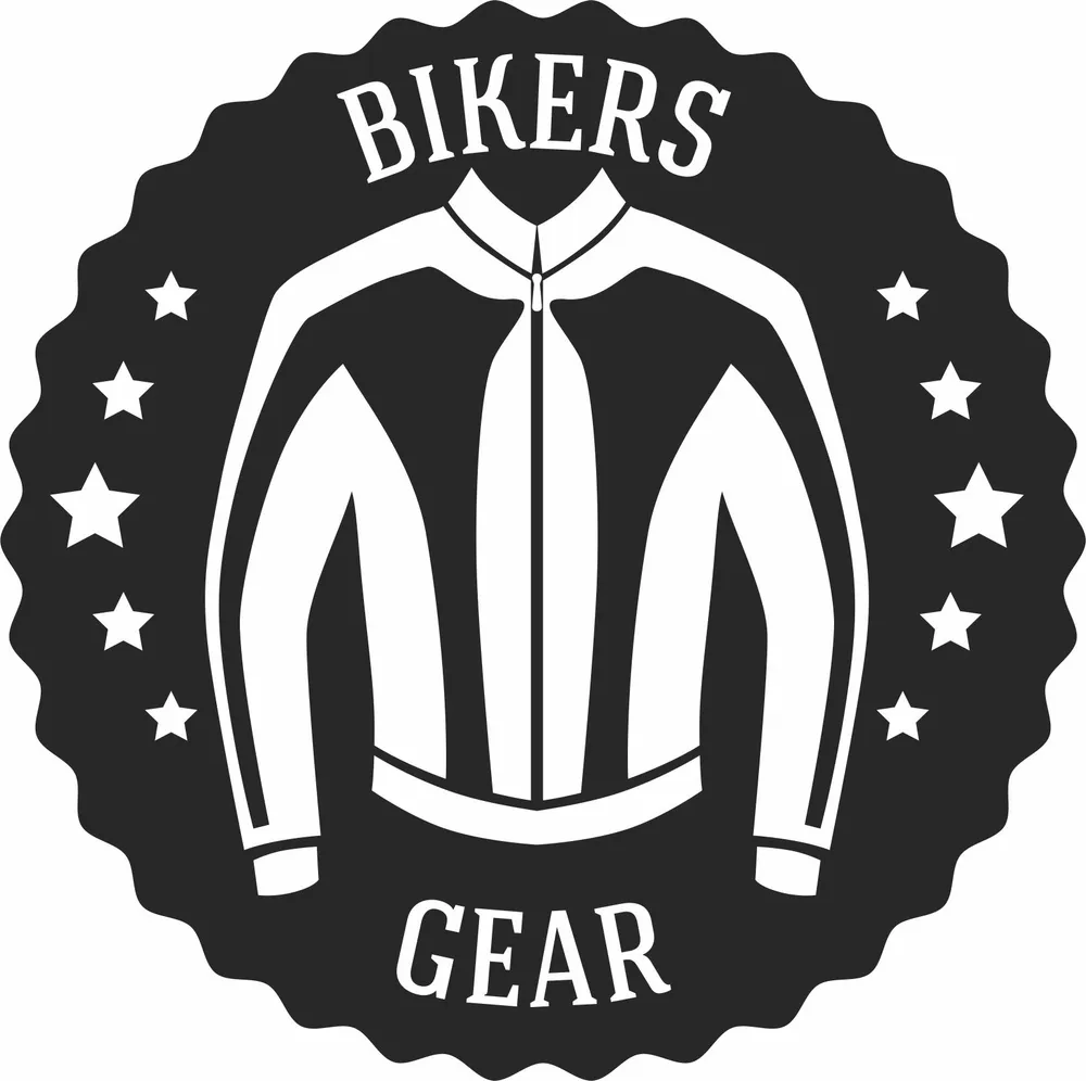 Bikers Gear Leather Jacket Sign Design — DXF linework preview