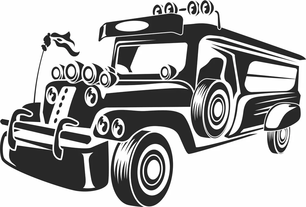 Bus Truck Clipart — full DXF linework preview