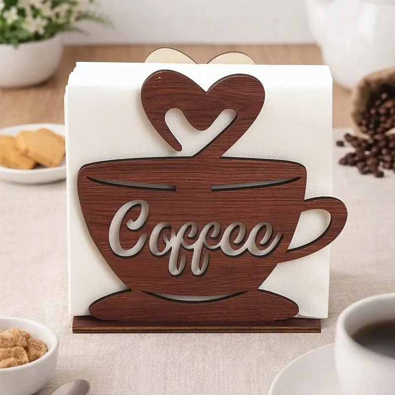 Coffee Cup Napkin Holder — DXF linework preview