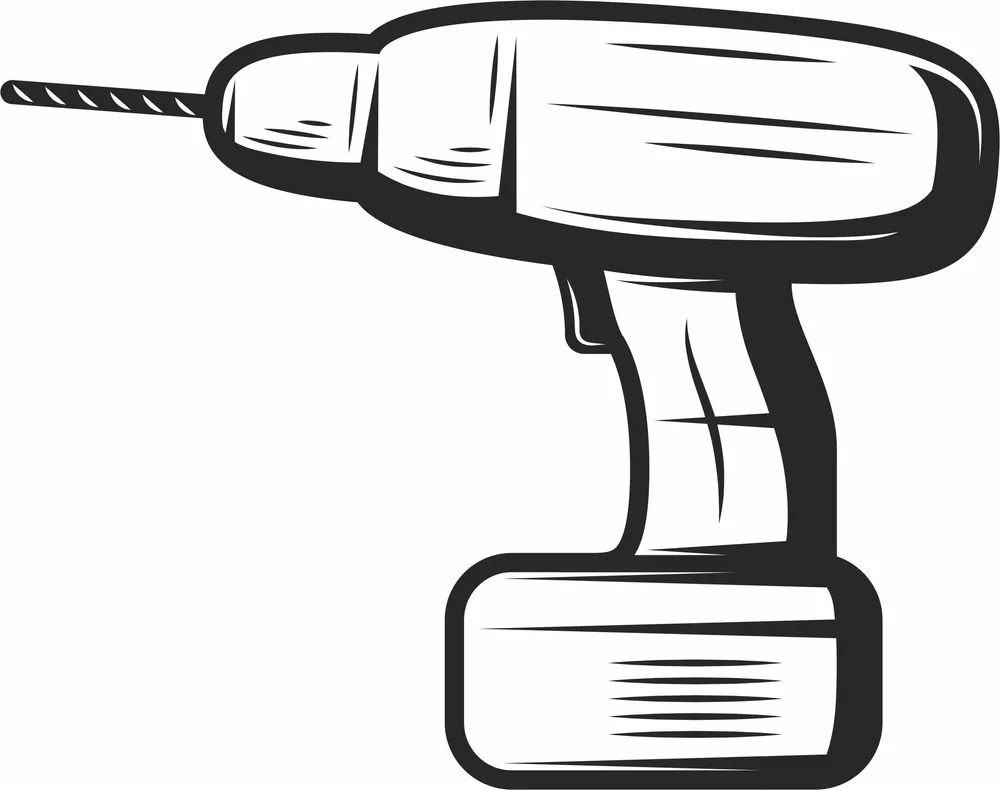 Cordless Drills Design — full DXF linework preview