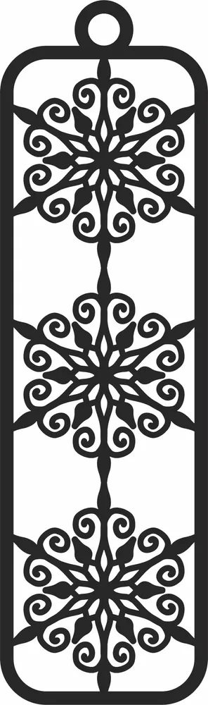 Decorative Ornament — full DXF linework preview