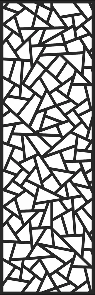 Door Pattern Wall Art — full DXF linework preview