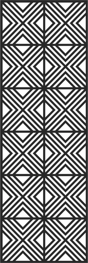 Door Pattern Wall Art — full DXF linework preview