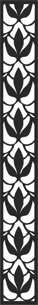 Door Pattern Wall Art — full DXF linework preview