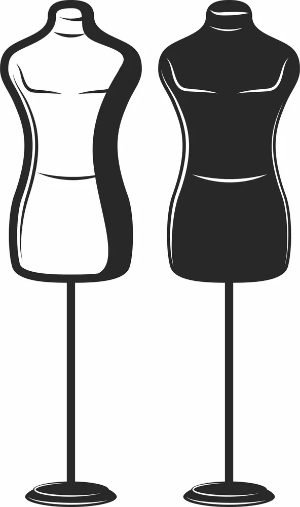 Dress Forms Design — full DXF linework preview