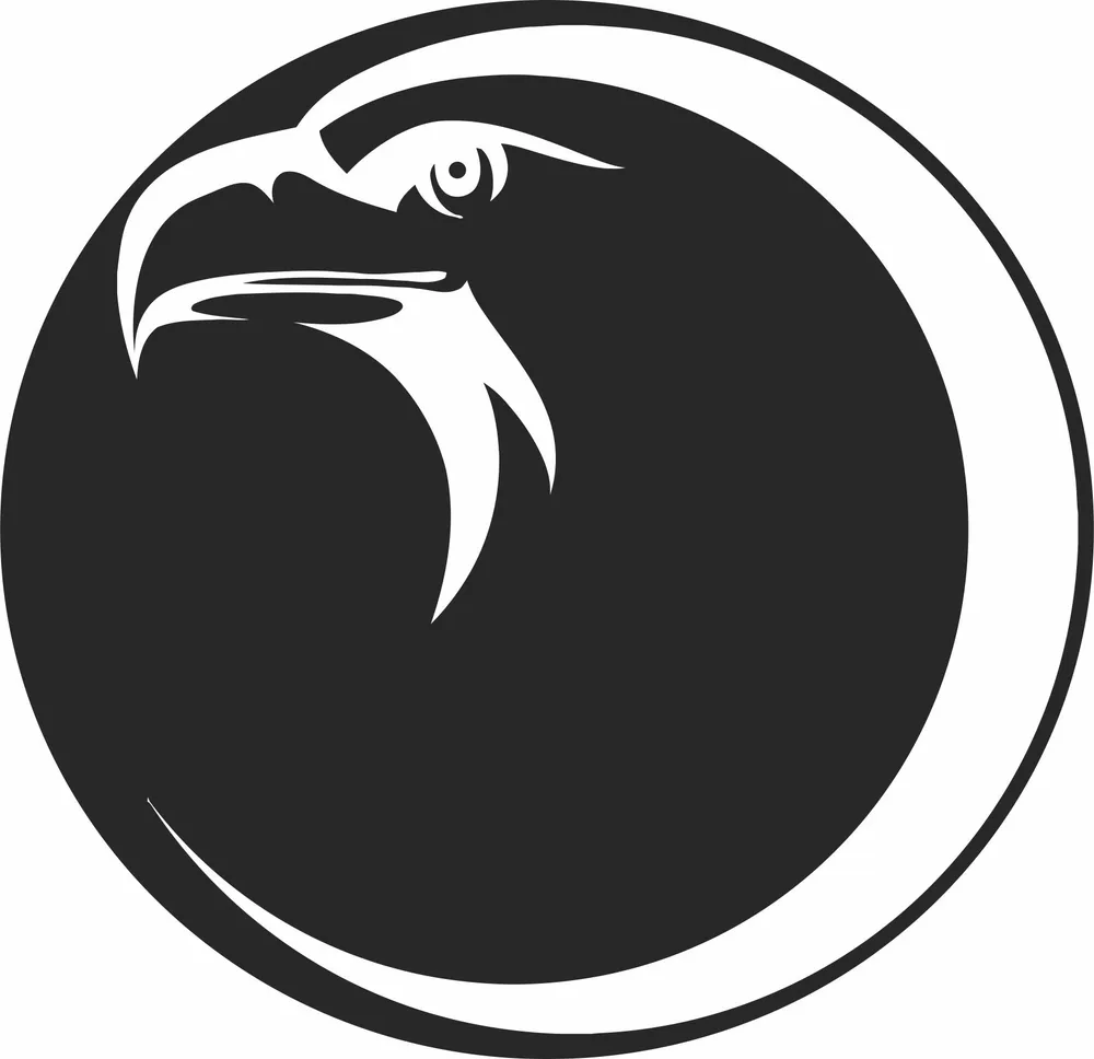 Eagle Logo Clipart — full DXF linework preview