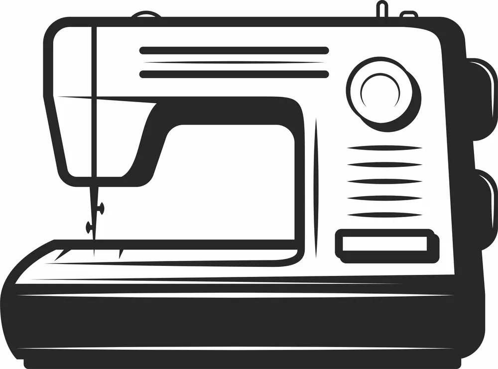 Electric Sewing Machine Design — full DXF linework preview