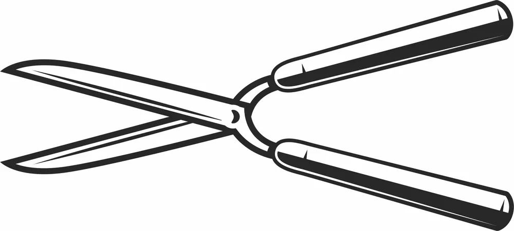 Garden Shears Design — DXF linework preview