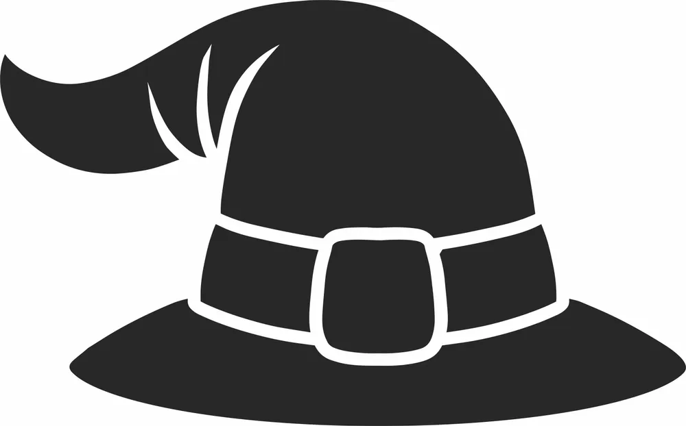 Halloween Hut Clipart — full DXF linework preview