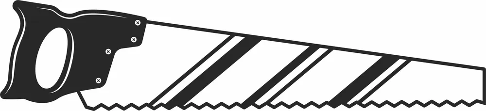 Hand Saw Tool Design — DXF linework preview