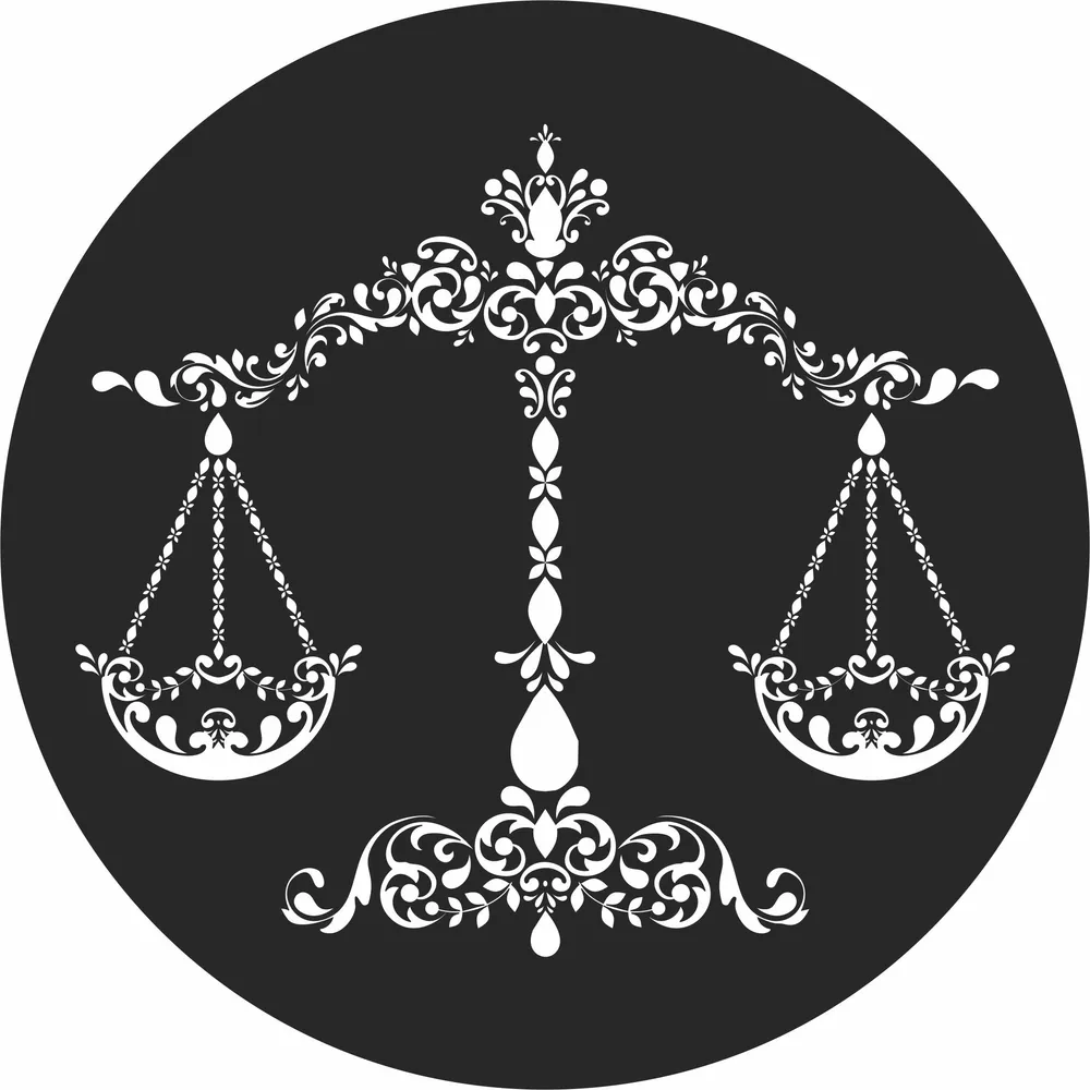 Libra Zodiac Sign — full DXF linework preview