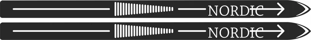 Nordic Cross Country Skis Design — DXF linework preview