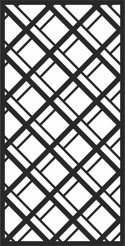 Pattern Door Wall Art — full DXF linework preview