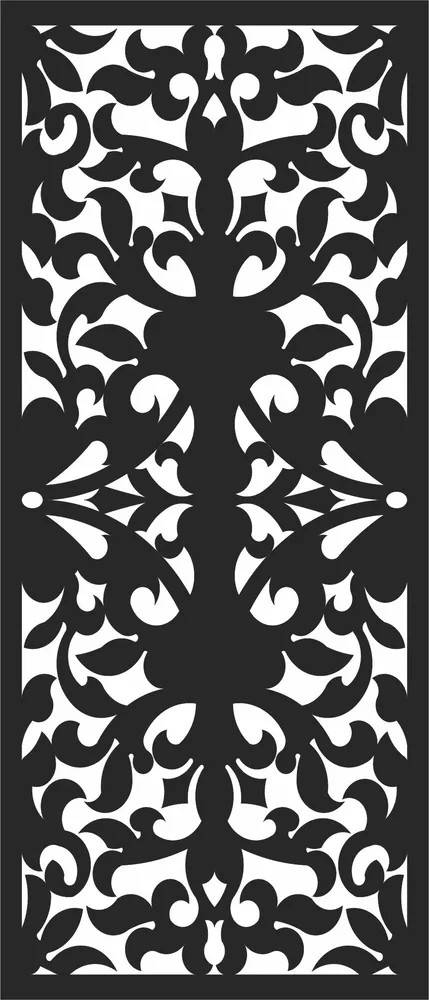 Pattern Wall Art — full DXF linework preview