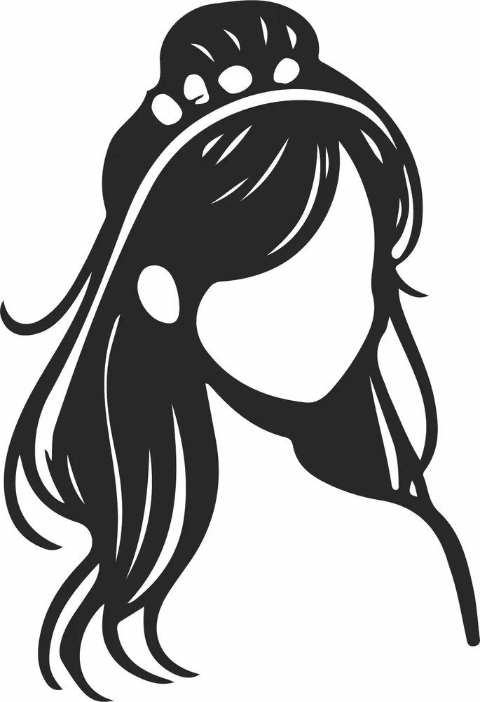 Princess Silhouette — full DXF linework preview