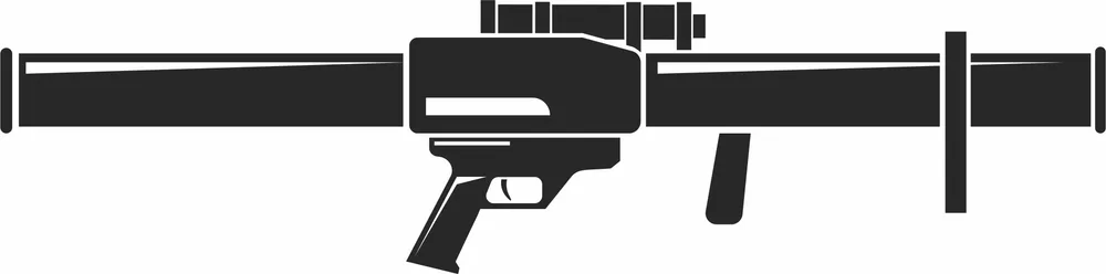 Rocket Launcher Design — full DXF linework preview