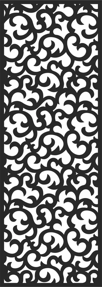 Screen Door Pattern — full DXF linework preview