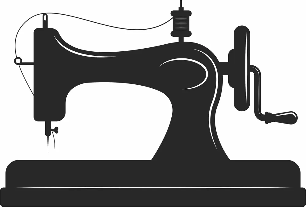 Sewing Machine Design — full DXF linework preview