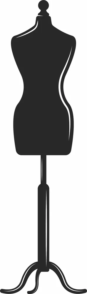 Sewing Mannequin Design — full DXF linework preview