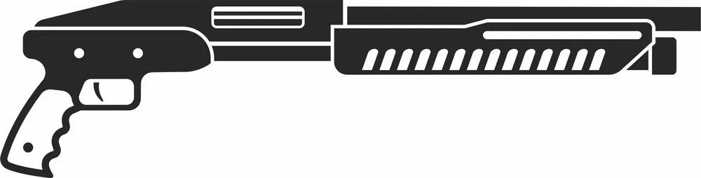 Shotgun Design — full DXF linework preview