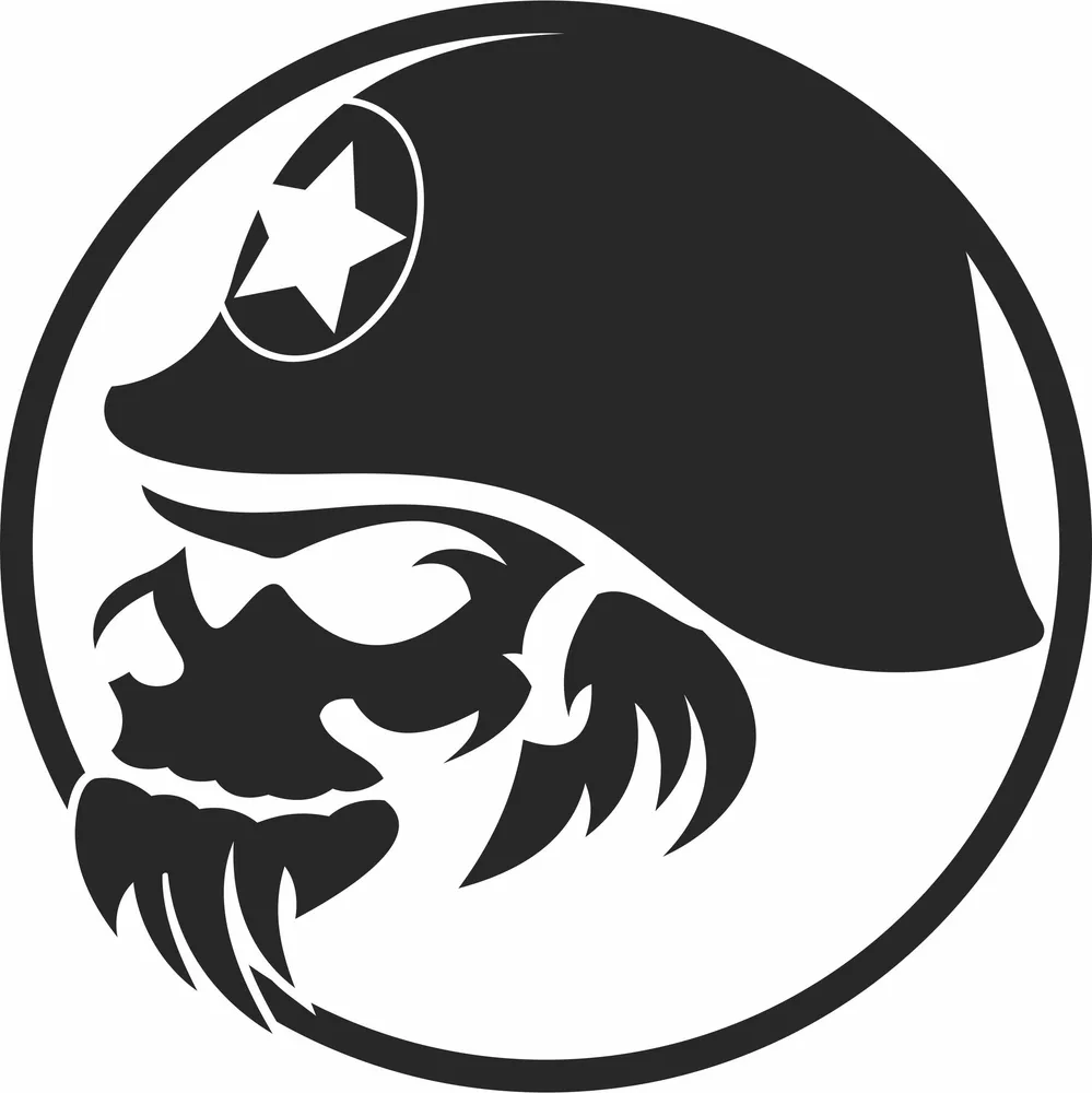 Skull Wall Art — full DXF linework preview