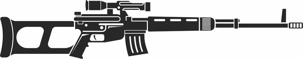 Sniper Rifle Design — DXF linework preview