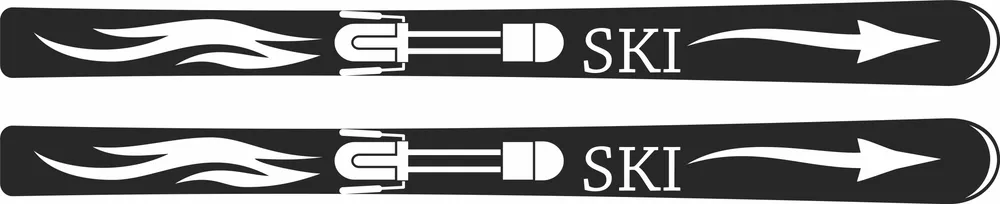 Snow Skis Design — DXF linework preview