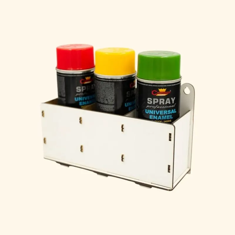 Spray Paint Bottle Storage Rack — DXF linework preview