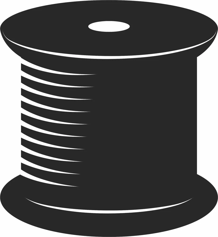 Thread Spool Design — DXF linework preview