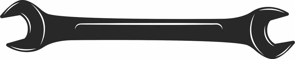 Wrench Tool Design — DXF linework preview
